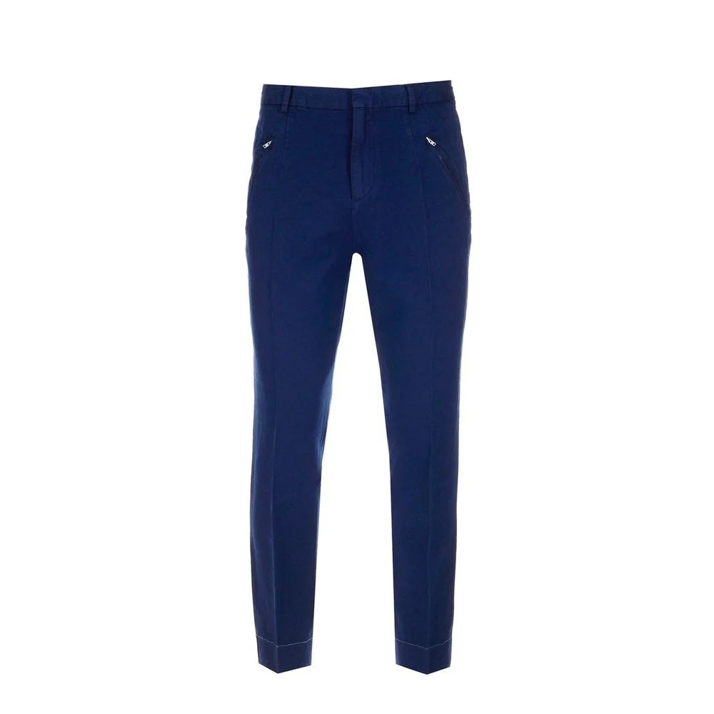 Maison Margiela Blue Cotton Casual Pants - IT50 | L