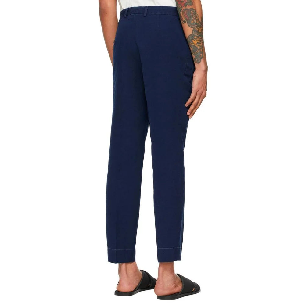 Maison Margiela Blue Cotton Casual Pants - IT50 | L