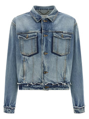 Maison Margiela Blue Cotton Denim Jacket