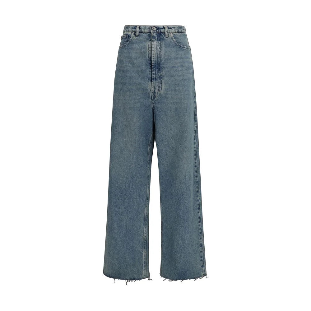 Maison Margiela Blue Cotton High-Waisted Jean - 26