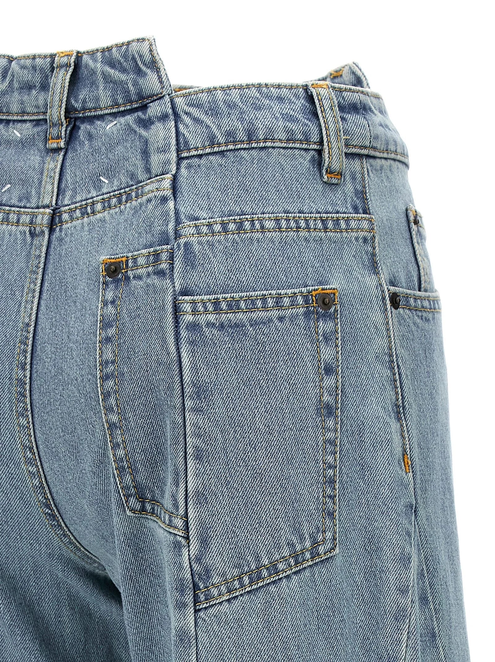 Maison Margiela Blue Cotton Jeans Denim