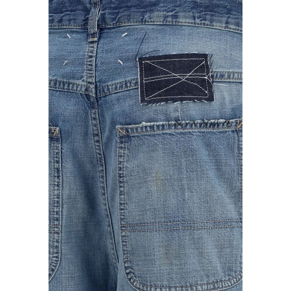 Maison Margiela Blue Cotton Relaxed Fit Jeans