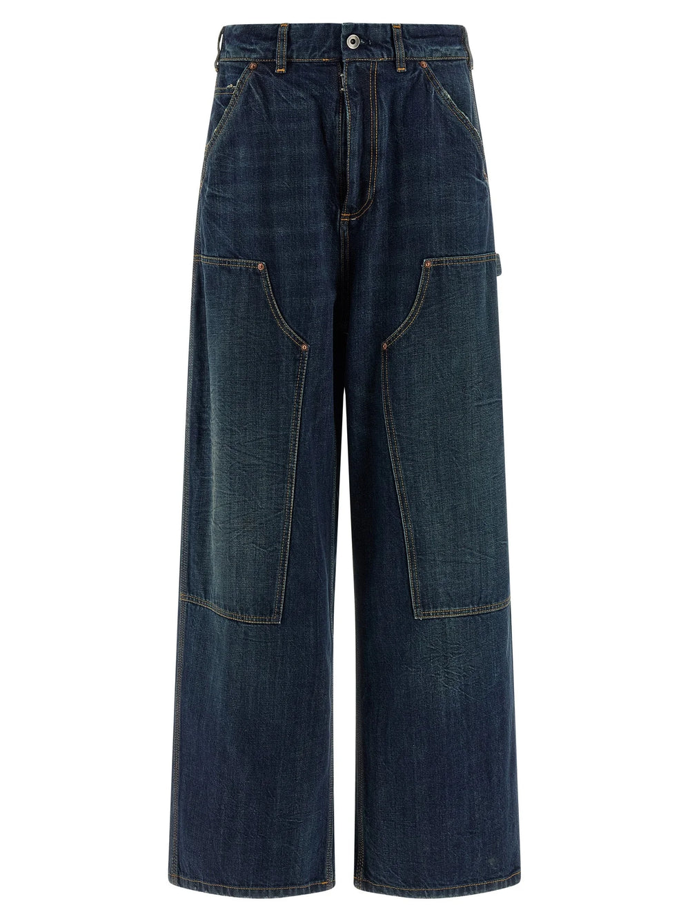 Maison Margiela Blue Cotton Relaxed Fit Jeans