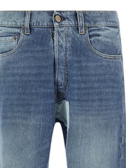 Maison Margiela Blue Cotton Straight-Leg Jeans