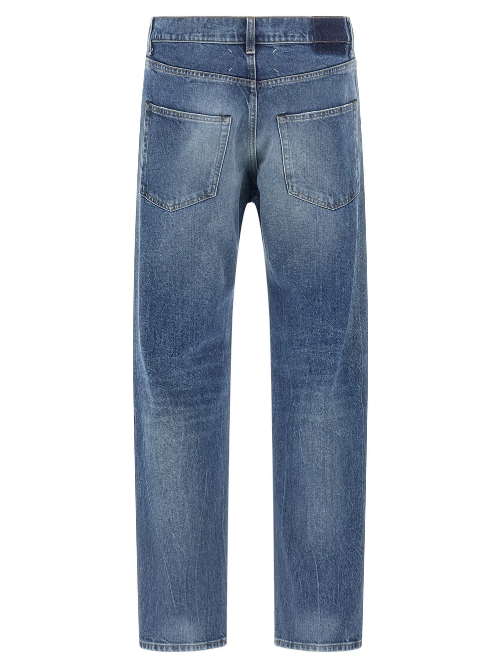 Maison Margiela Blue Cotton Straight-Leg Jeans