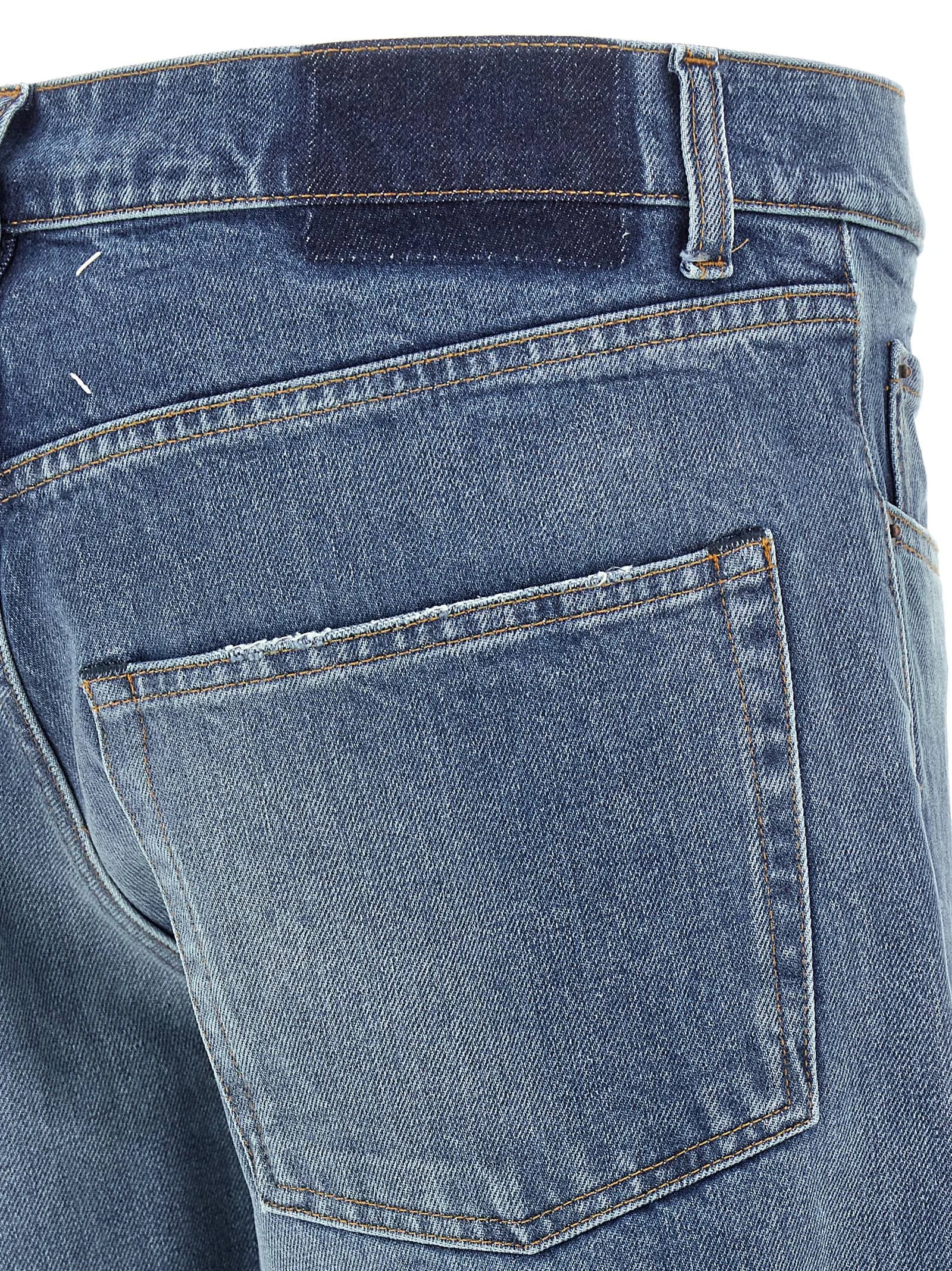 Maison Margiela Blue Cotton Straight-Leg Jeans