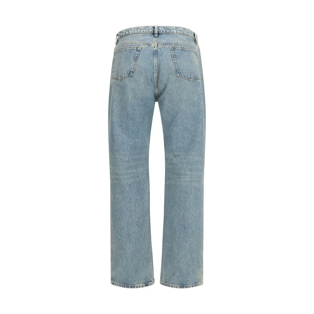 Maison Margiela Blue Cotton Straight-Leg Jeans