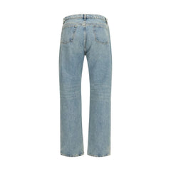 Maison Margiela Blue Cotton Straight-Leg Jeans