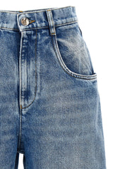 Maison Margiela Blue Cotton Straight-Leg Jeans - IT38