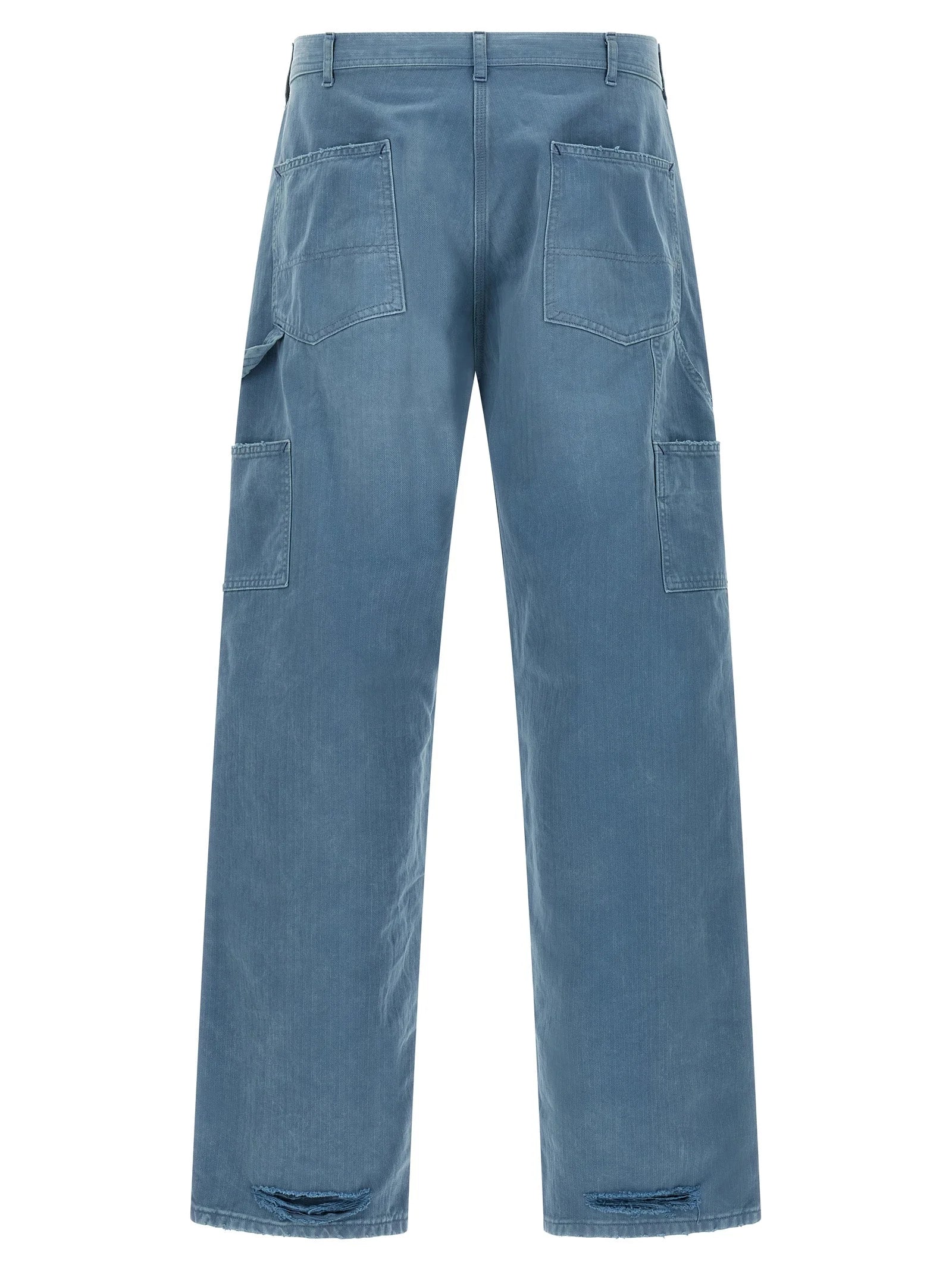 Maison Margiela Blue Cotton Straight-Leg Jeans - W30
