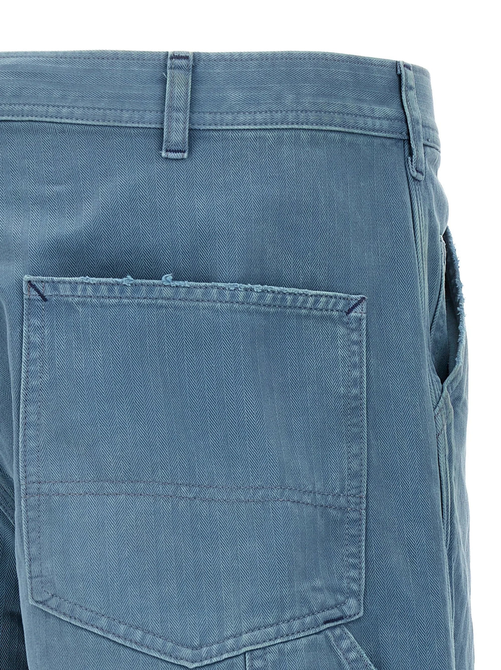 Maison Margiela Blue Cotton Straight-Leg Jeans - W30