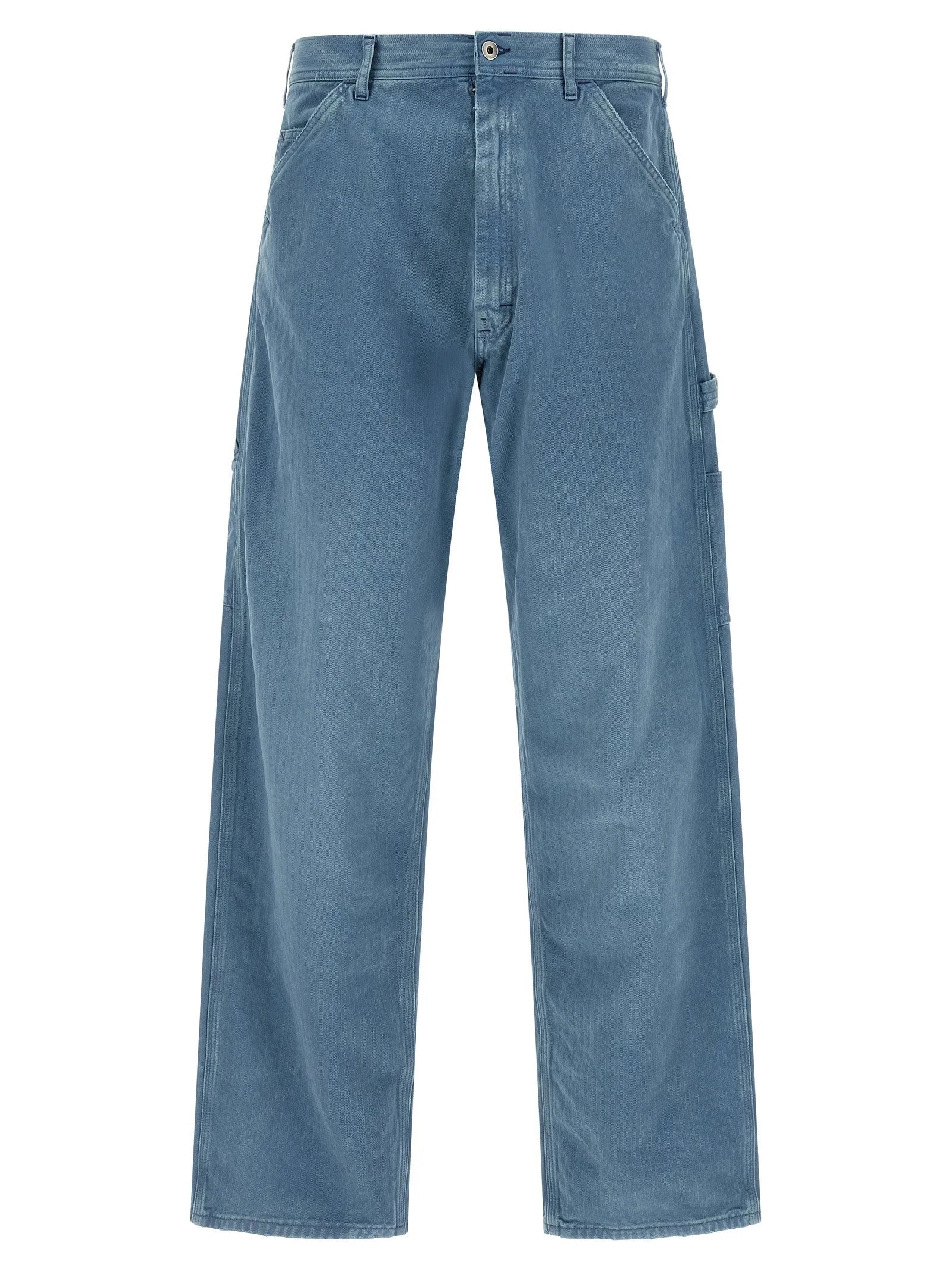 Maison Margiela Blue Cotton Straight-Leg Jeans - W30