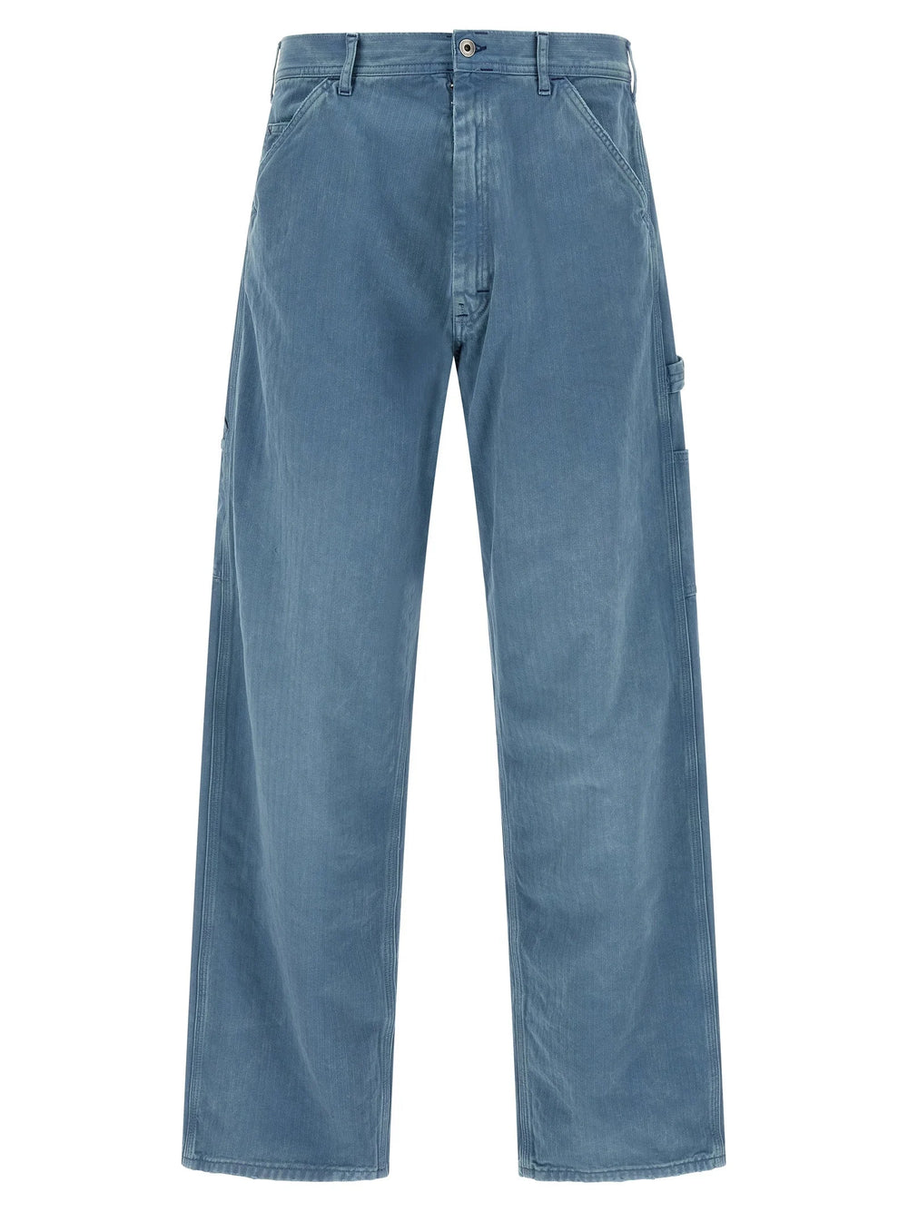 Maison Margiela Blue Cotton Straight-Leg Jeans - W30