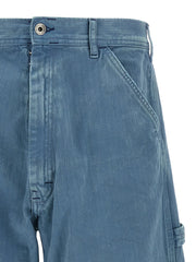 Maison Margiela Blue Cotton Straight-Leg Jeans - W30