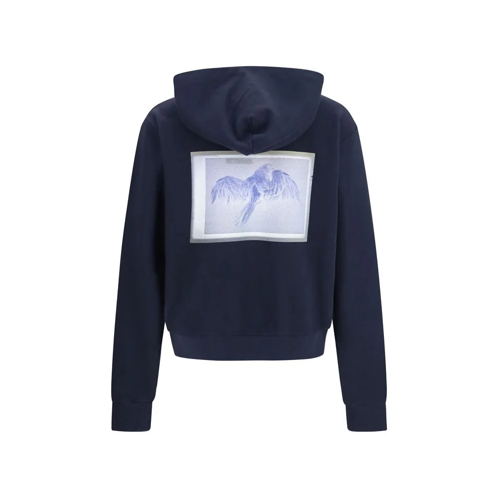 Maison Margiela Blue Cotton Sweatshirt