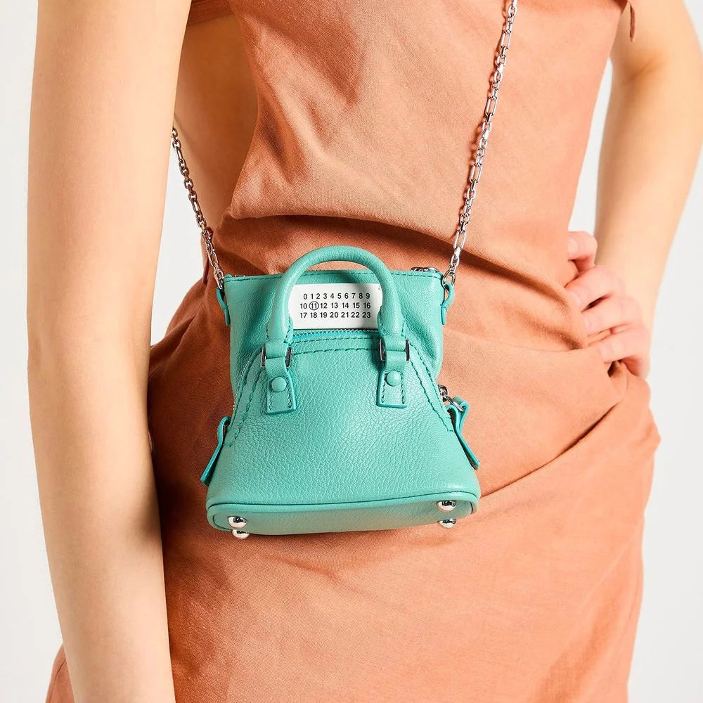 Maison Margiela Blue Goatskin Crossbody Bag - Cross Body Bags