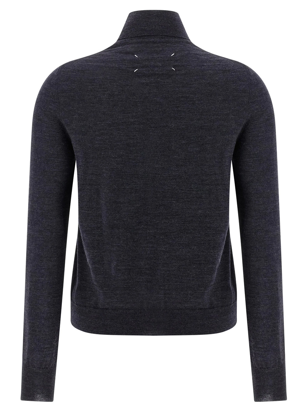Maison Margiela Blue Wool Cardigan