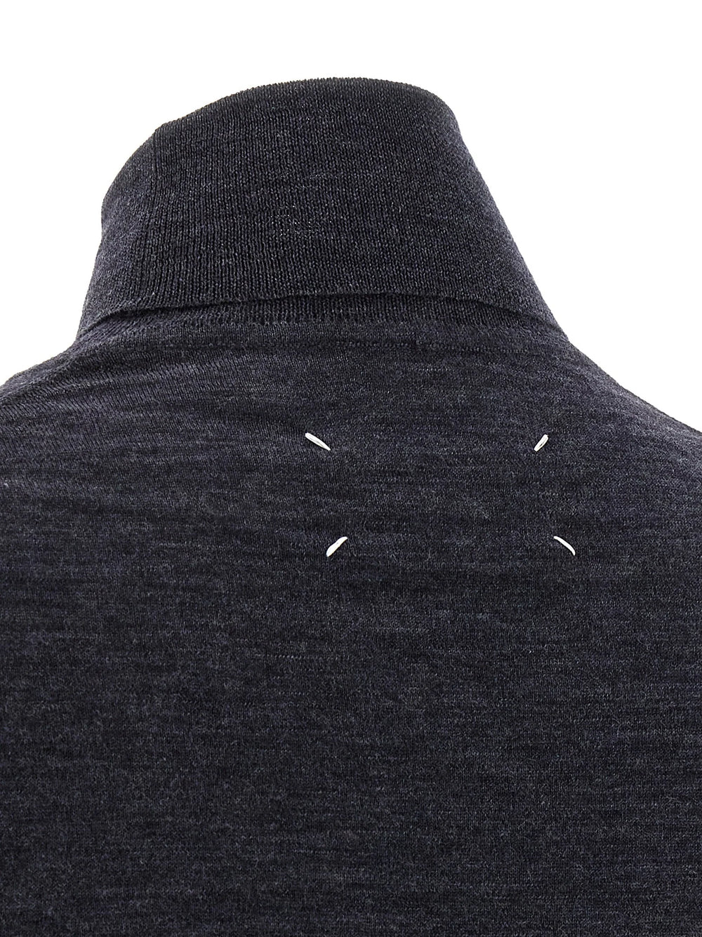 Maison Margiela Blue Wool Cardigan