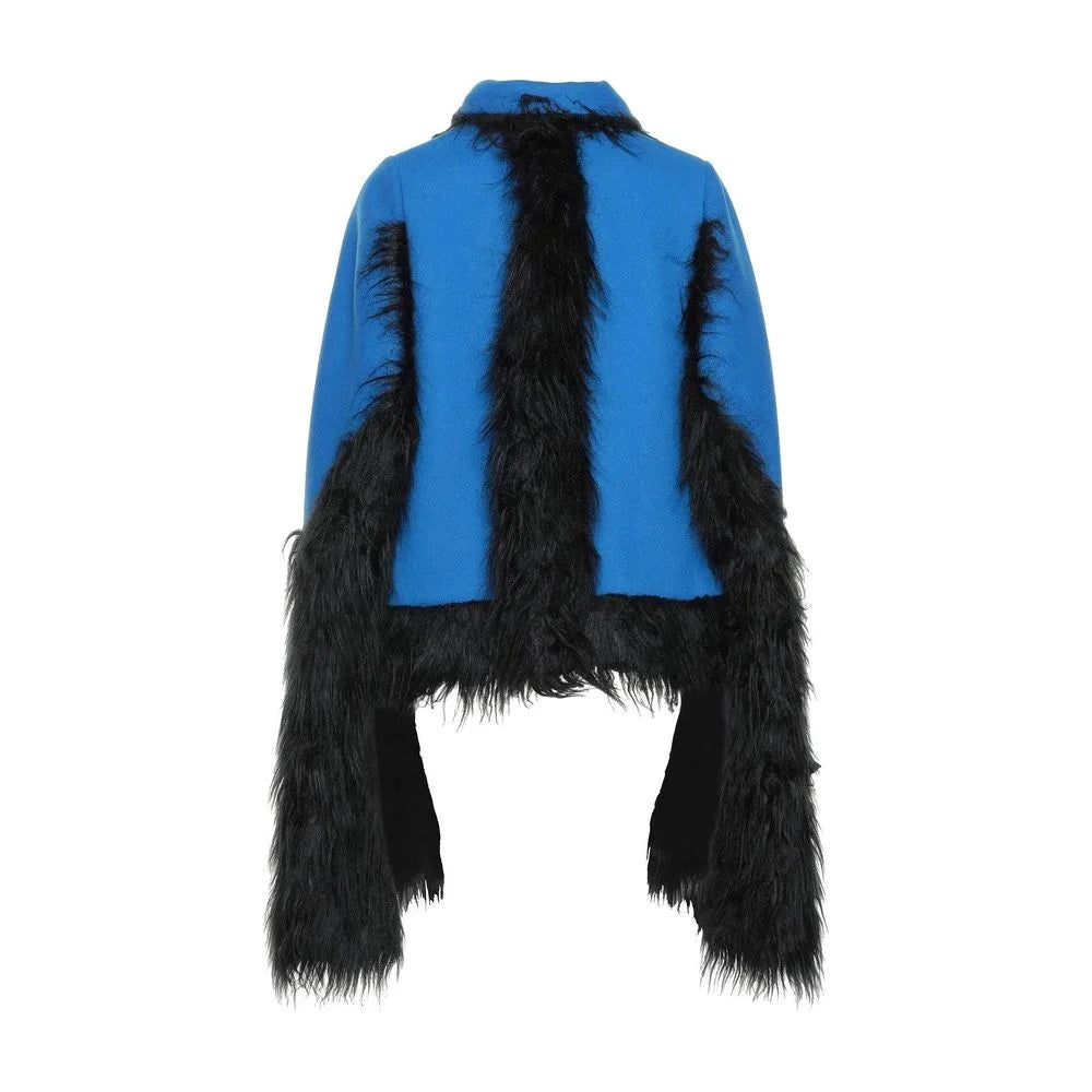 Maison Margiela Blue Wool Cloacks