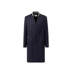 Maison Margiela Blue Wool Coat - 48 | M