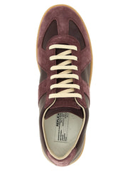 Maison Margiela Bordeaux Calfskin Low Top Sneakers - EU 41 | US 8