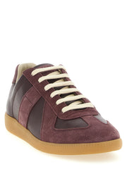 Maison Margiela Bordeaux Calfskin Low Top Sneakers - EU 41 | US 8