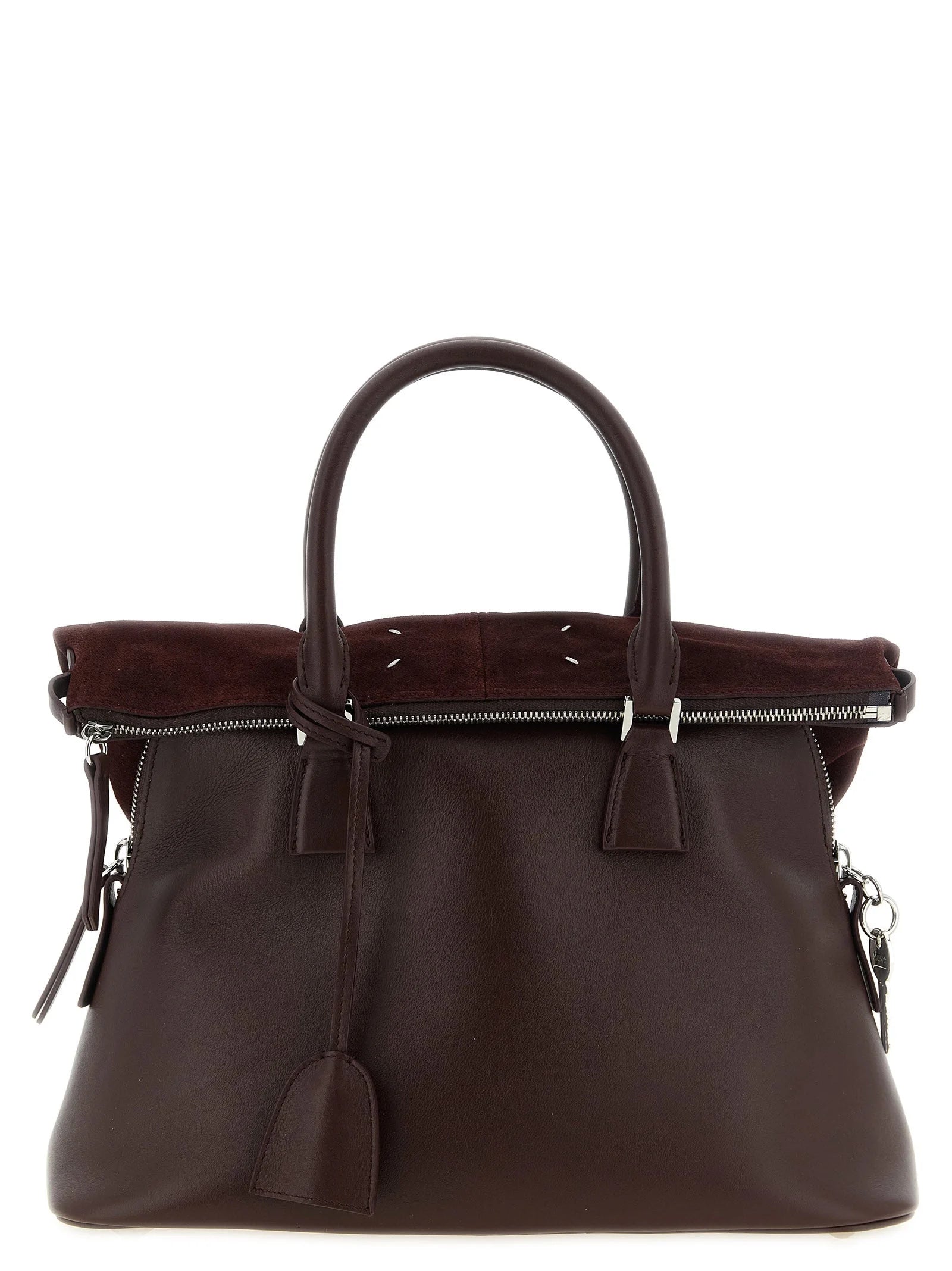 Maison Margiela Bordeaux Calfskin Shoulder Bag