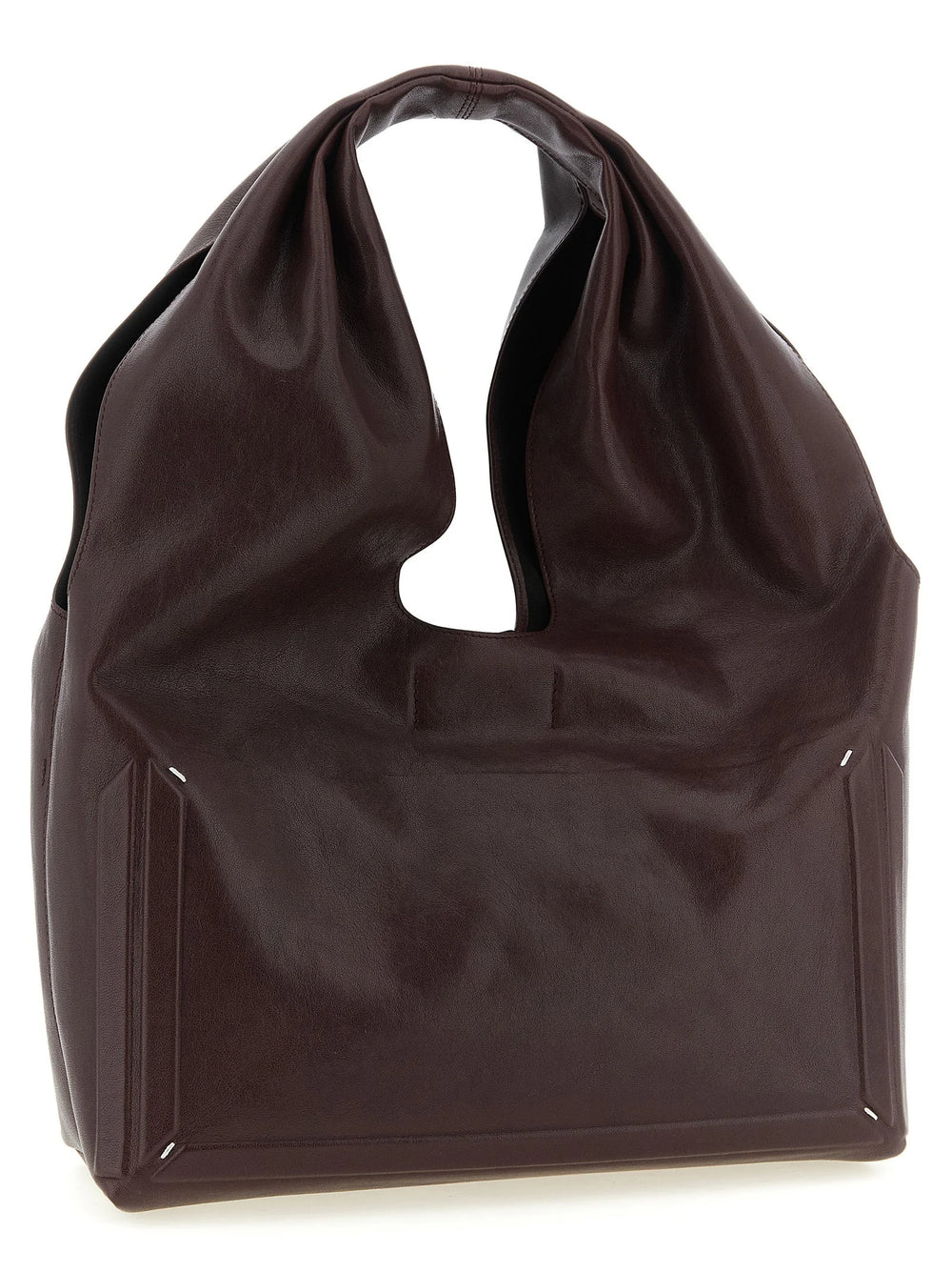 Maison Margiela Bordeaux Lamb Leather Shoulder Bag