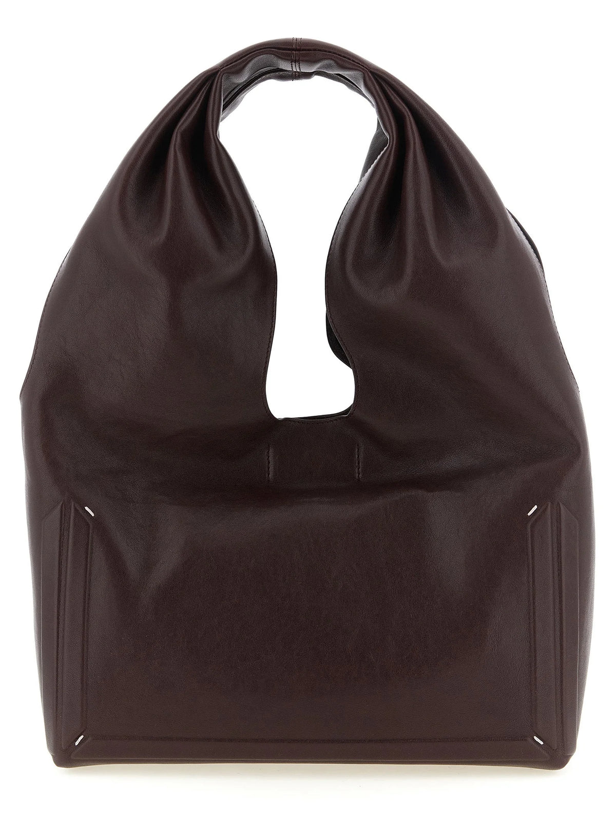 Maison Margiela Bordeaux Lamb Leather Shoulder Bag