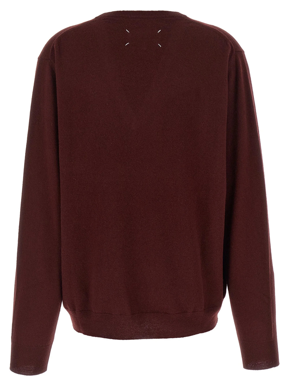Maison Margiela Bordeaux Virgin Wool Cardigan - L
