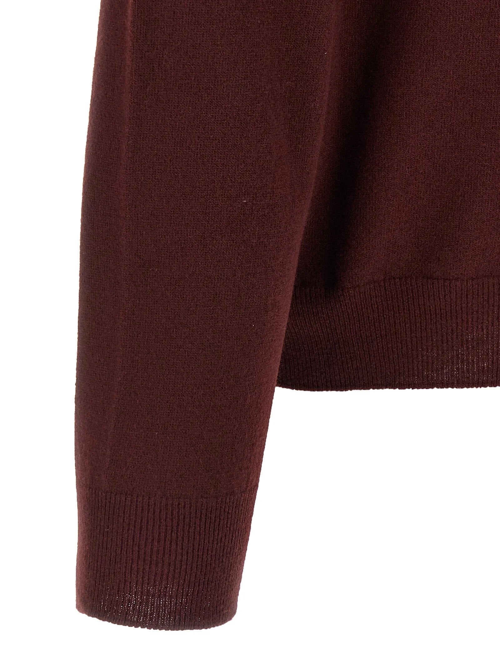 Maison Margiela Bordeaux Virgin Wool Cardigan - L