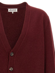 Maison Margiela Bordeaux Wool Cardigan
