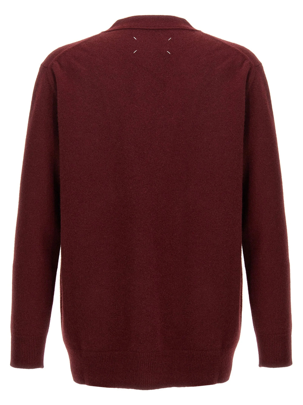 Maison Margiela Bordeaux Wool Cardigan