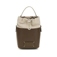 Maison Margiela Brown Calf Leather Bos Taurus Backet Bag