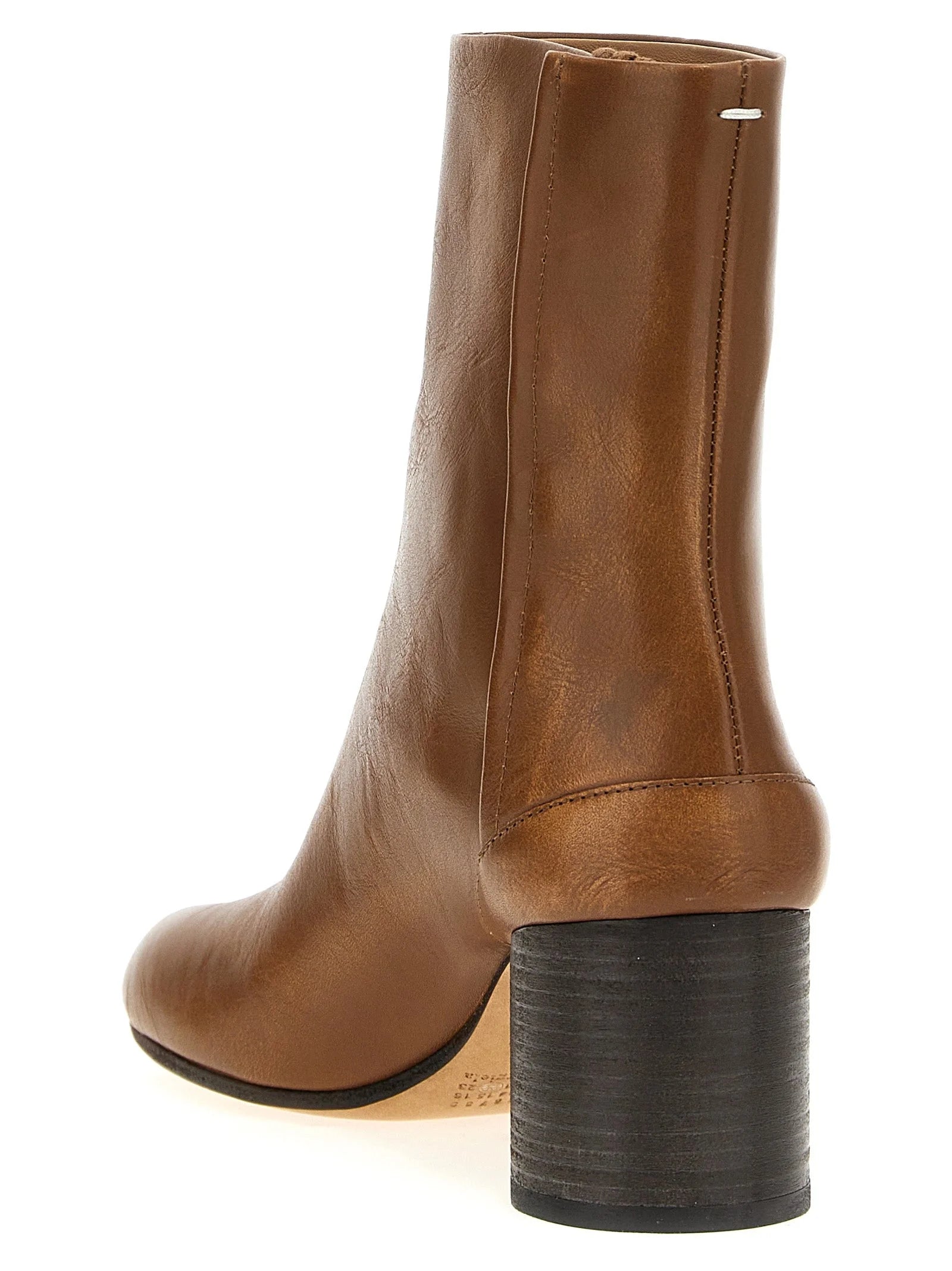 Maison Margiela Brown Calfskin Ankle Boots - EU35.5/US5.5