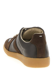 Maison Margiela Brown Calfskin Athletic Sneakers - EU43.5/US10.5