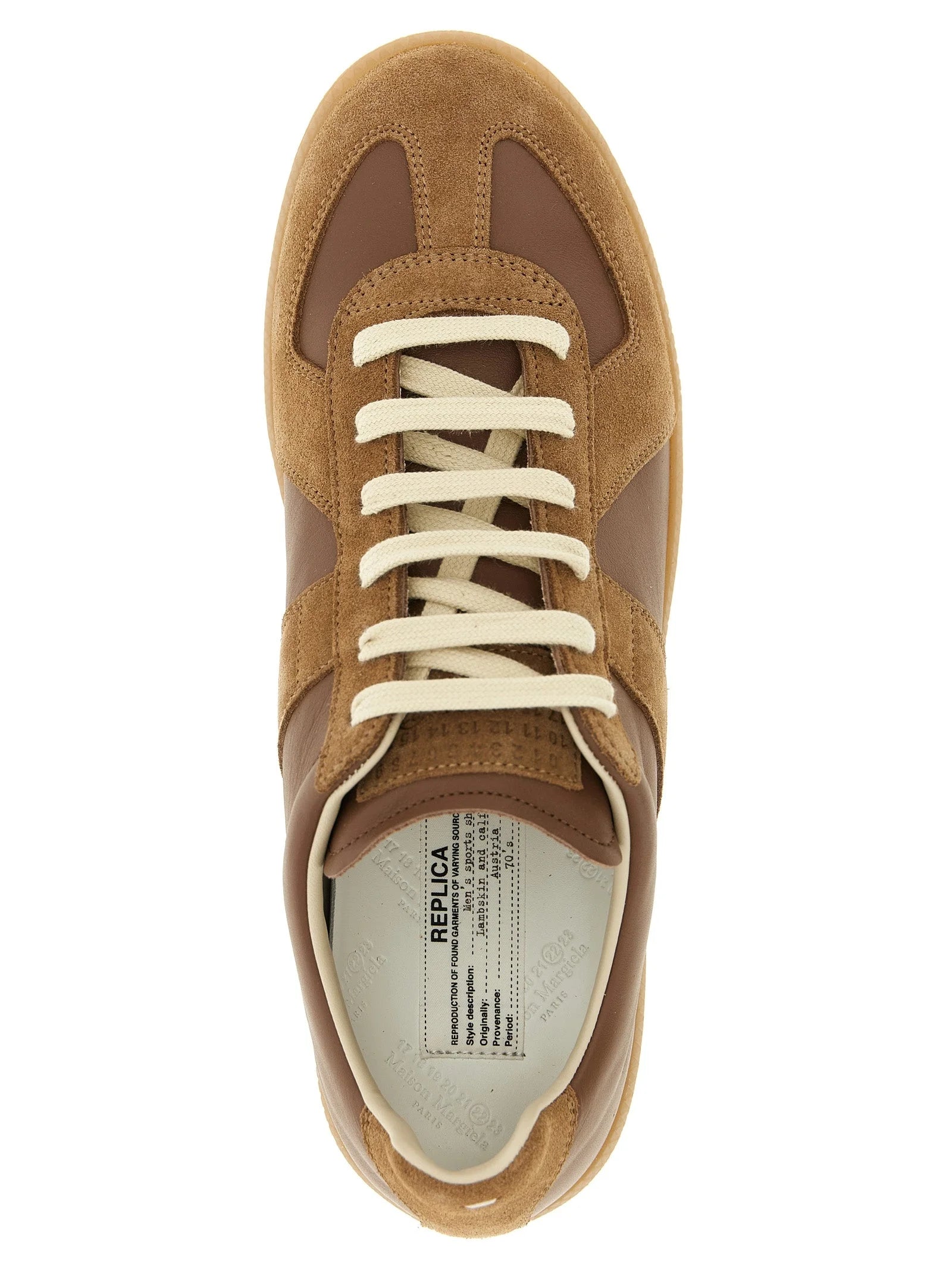 Maison Margiela Brown Calfskin Sneakers - EU 40 | US 7