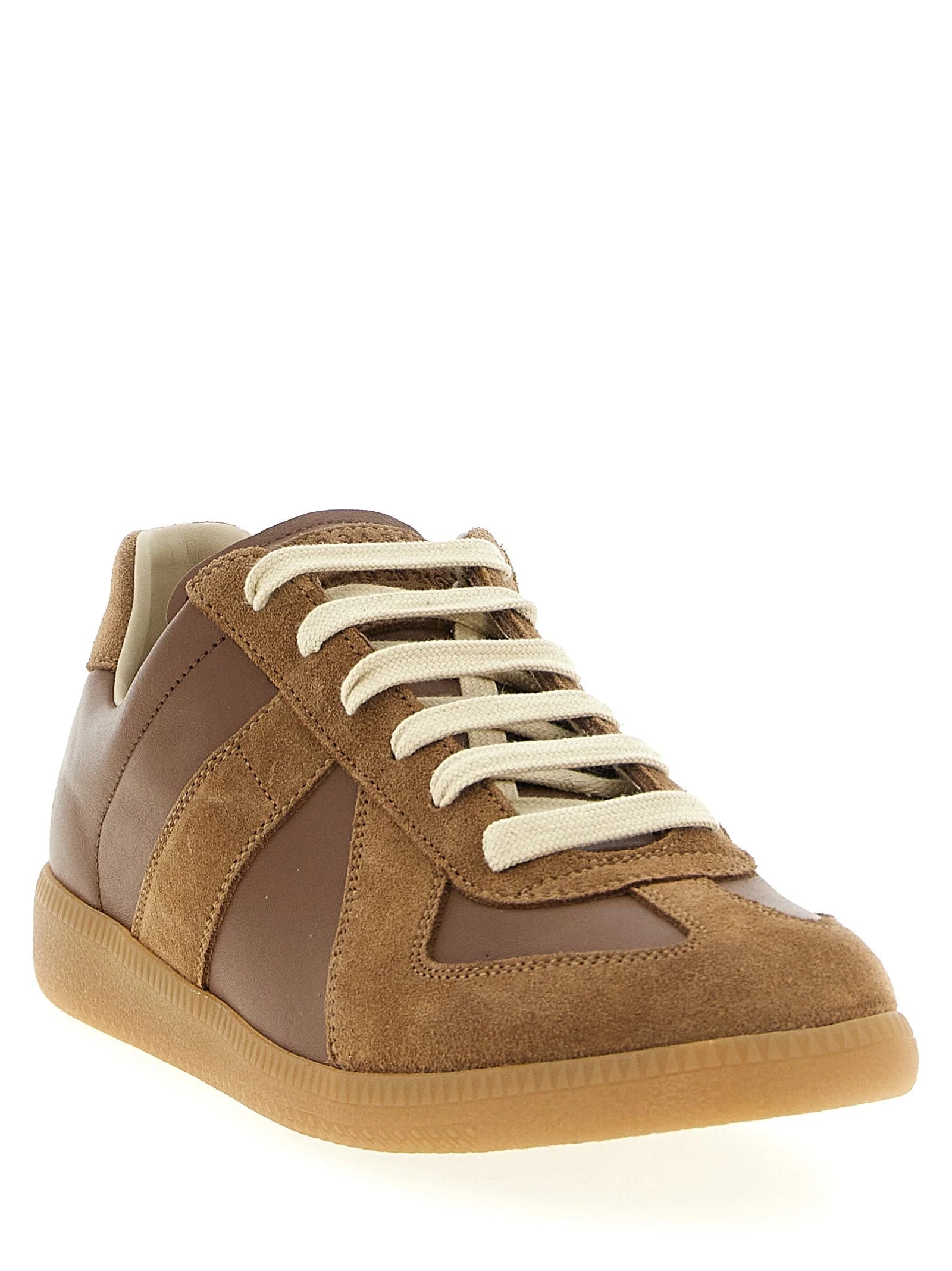 Maison Margiela Brown Calfskin Sneakers - EU 40 | US 7