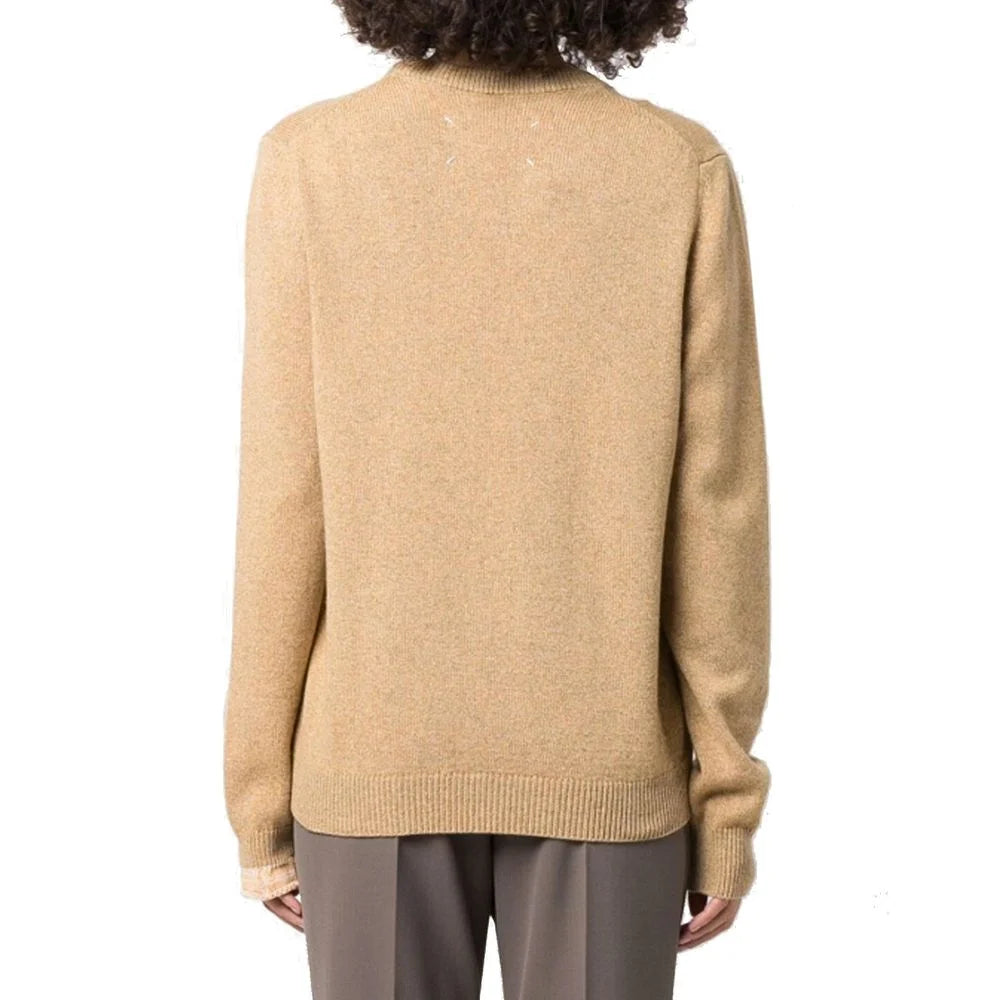 Maison Margiela Brown Cashmere Sweatshirt - M