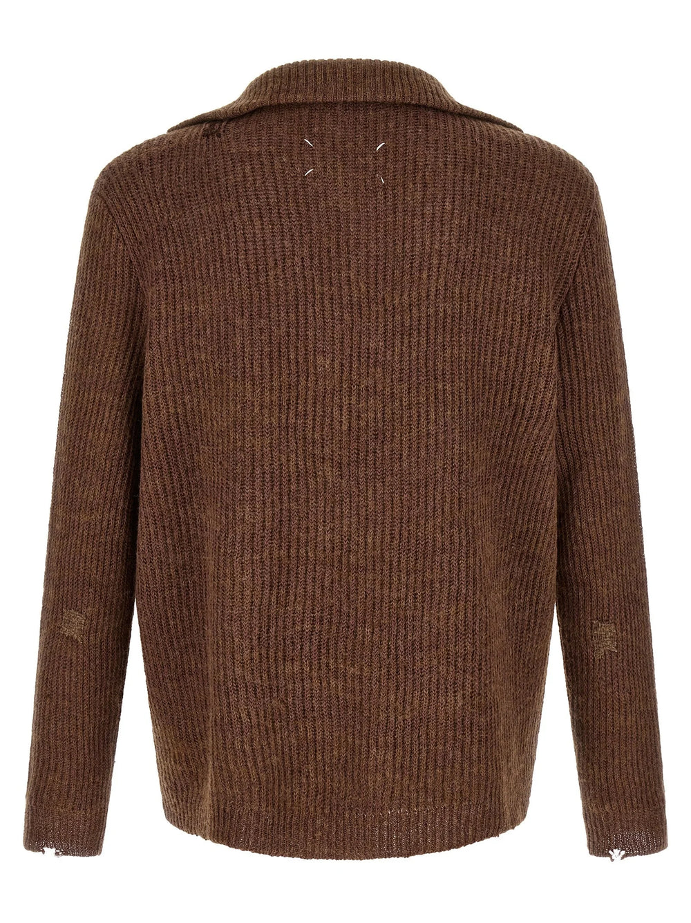 Maison Margiela Brown Linen Cardigan