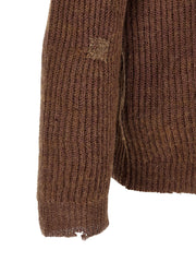 Maison Margiela Brown Linen Cardigan