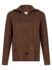 Maison Margiela Brown Linen Cardigan