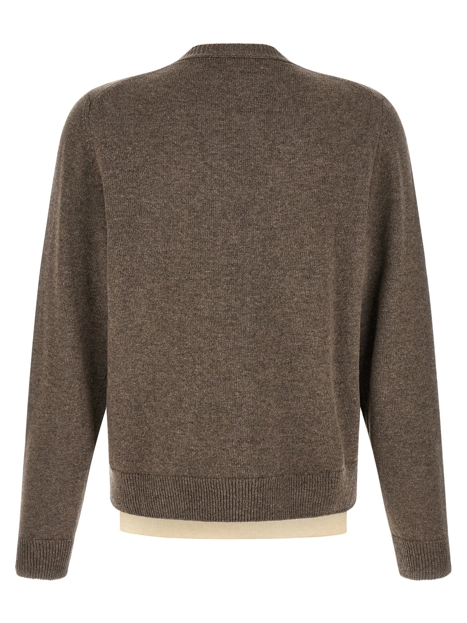 Maison Margiela Brown Virgin Wool Cardigan