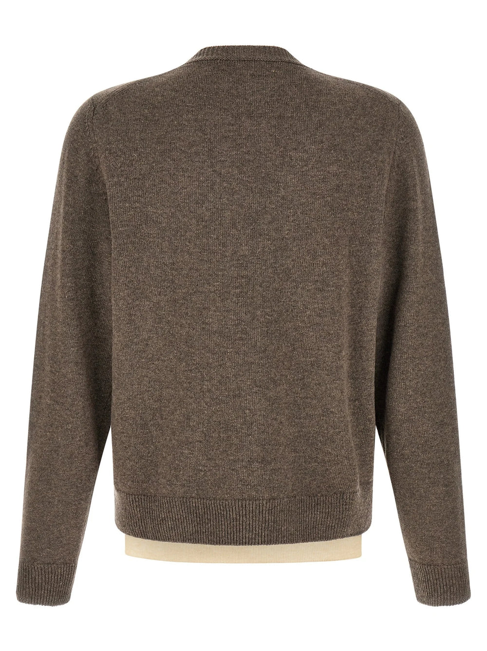Maison Margiela Brown Virgin Wool Cardigan