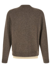 Maison Margiela Brown Virgin Wool Cardigan