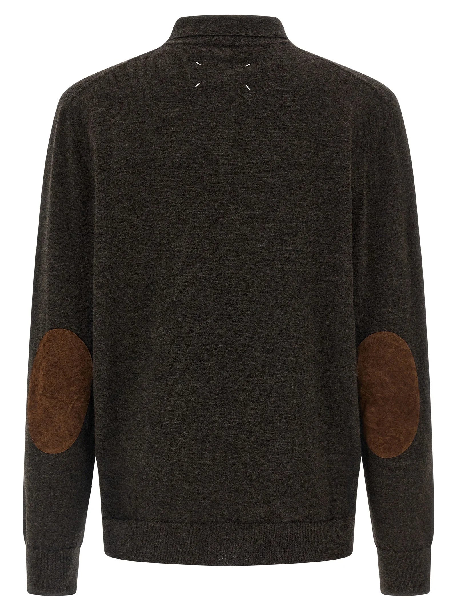 Maison Margiela Brown Wool Polo Shirt - L