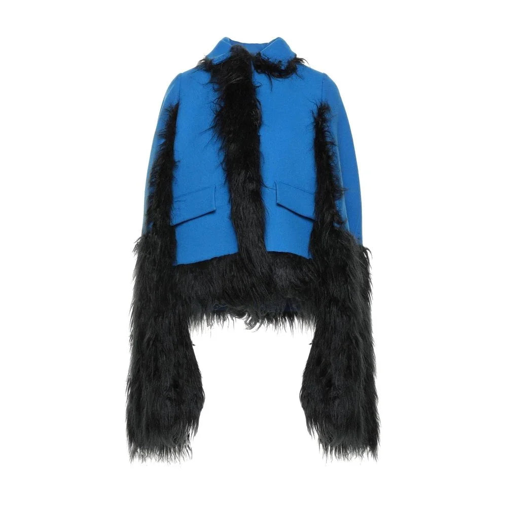 Maison Margiela Faux Fur Trimmed Cape Jacket - Capes