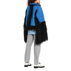 Maison Margiela Faux Fur Trimmed Cape Jacket - Capes