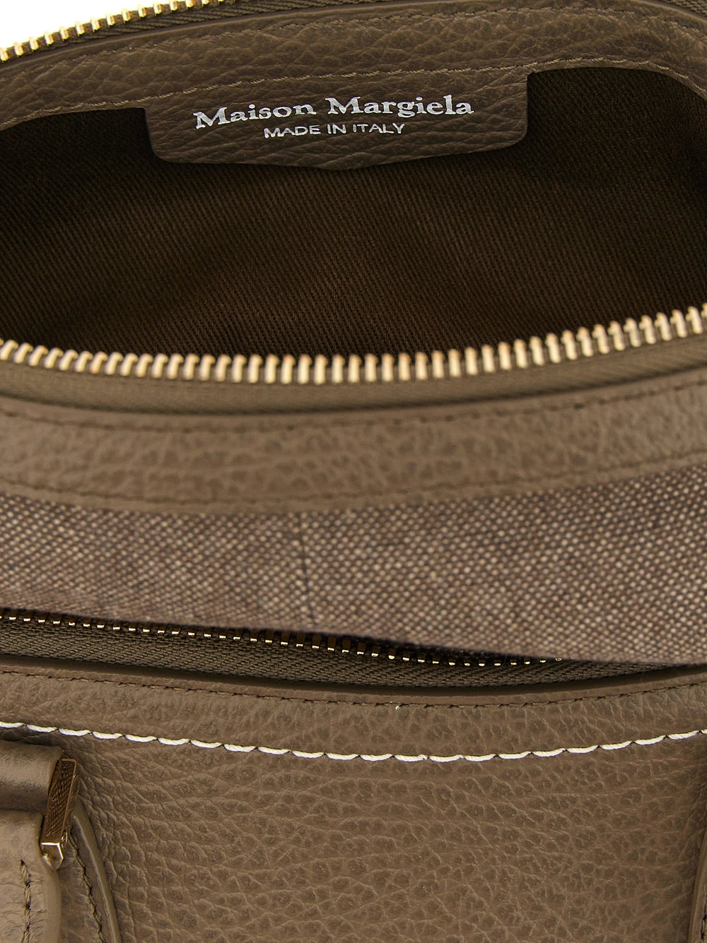 Maison Margiela Gray Calfskin Shoulder Bag