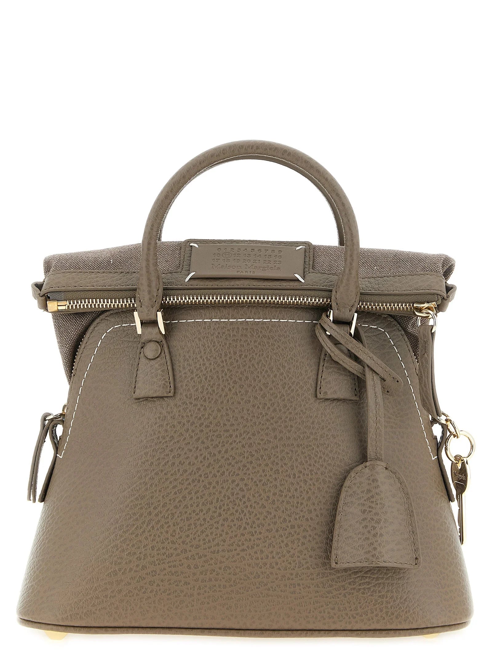 Maison Margiela Gray Calfskin Shoulder Bag